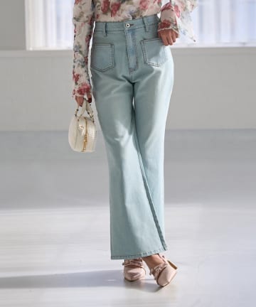 Seemi.by NICE CLAUP(シーミーバイナイスクラップ) 【Seemi】美シルエットパンツ