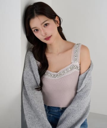 Seemi.by NICE CLAUP(シーミーバイナイスクラップ) 【Seemi】ビスチェセットカーディガン