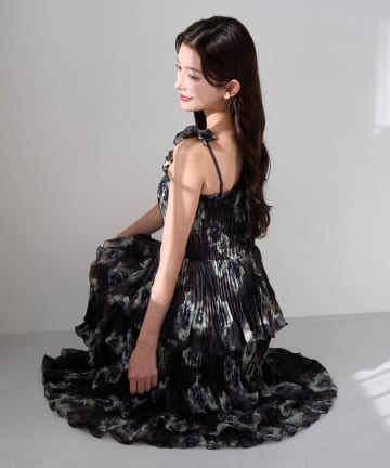 Seemi.by NICE CLAUP(シーミーバイナイスクラップ) 【Seemi】ティアードキャミワンピース