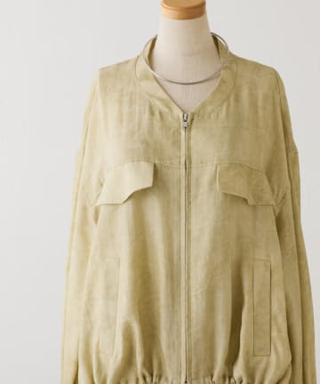 COLLAGE GALLARDAGALANTE(コラージュ ガリャルダガランテ) 【お尻周りカバー】裾ドロストZIPブルゾン