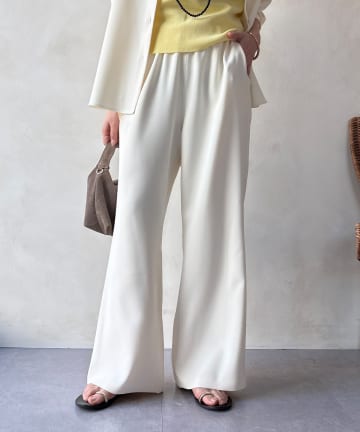 DOUDOU(ドゥドゥ) 【WEB限定/セットアップ対応】セミワイドフレアパンツ