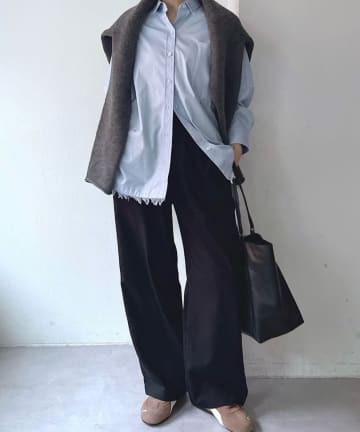 ear PAPILLONNER(イア パピヨネ) 《美脚見え/軽量/ノンストレス/洗濯機洗い可》オンオフ兼用ライトイージーパンツ【SUM1 STYLE(スミスタイル)】