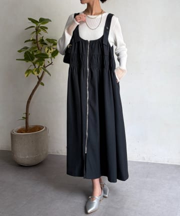 Chez toi(シェトワ) フロントZIPジャンスカ