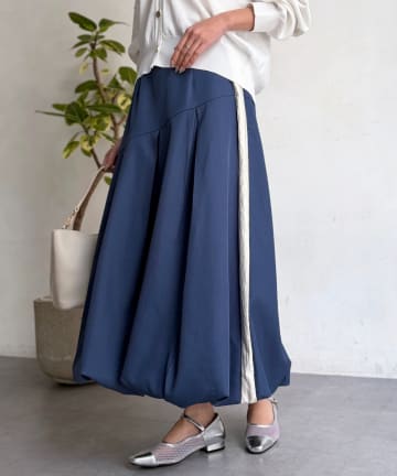 Chez toi(シェトワ) サイドラインバルーンスカート