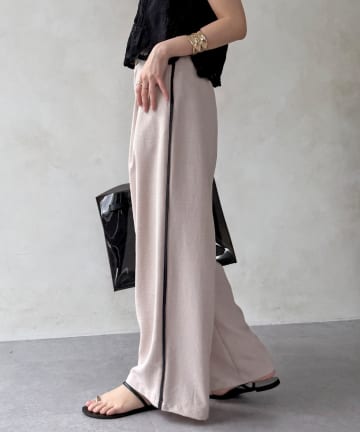 DOUDOU(ドゥドゥ) 【WEB限定】タンブラーオックスサイドラインパンツ