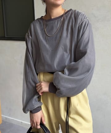 Chez toi(シェトワ) 透かしロゴシアースウェット