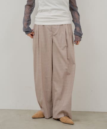 Kastane(カスタネ) 【WHIMSIC/SETUP対応/2サイズ展開】タックイージースラックス