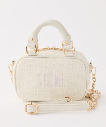 Seemi.by NICE CLAUP(シーミーバイナイスクラップ) 【Seemi】ツイードミニショルダー