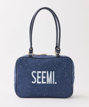 Seemi.by NICE CLAUP(シーミーバイナイスクラップ) 【Seemi】ツイードスクエアボストンバック