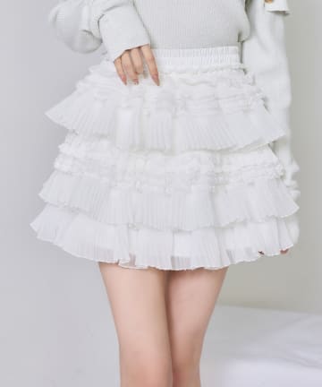 one after another NICE CLAUP(ワンアフターアナザー ナイスクラップ) フリルミニスカート