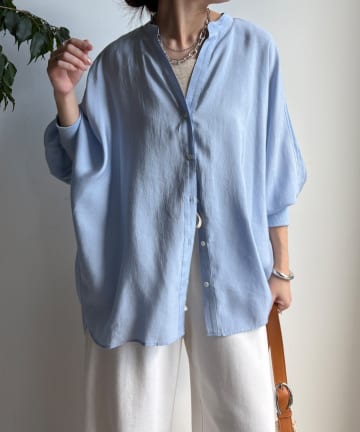 DOUDOU(ドゥドゥ) 袖リブドルマンVVシャツ