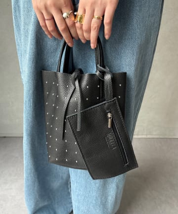 DOUDOU(ドゥドゥ) 【WEB限定】スタッズミニトートバッグ