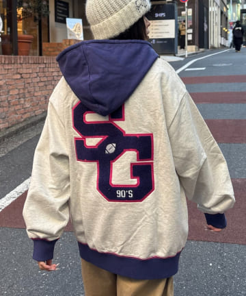 CIAOPANIC TYPY(チャオパニックティピー) 【SOUNDS GOOOOD】サガラ刺繍パーカー