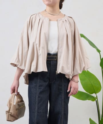 Jena　espace merveilleux(ジェナ　エスパスメルヴェイユ) タックバルーンジャケット