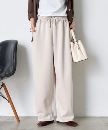 Jena　espace merveilleux(ジェナ　エスパスメルヴェイユ) ウエスト切替配色パンツ