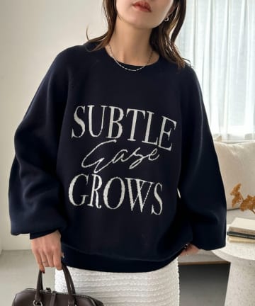 DISCOAT(ディスコート) 【ユニセックス】ダブルジャガードロゴニット