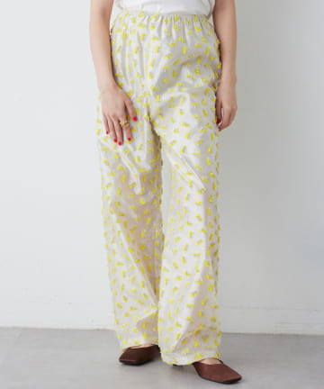 Whim Gazette(ウィム ガゼット) 【THE PAUSE】フラワージャガードパンツ