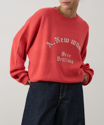 COLONY 2139(コロニー トゥーワンスリーナイン) アーチロゴジャガードニット