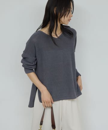 GALLARDAGALANTE(ガリャルダガランテ) 【春先の必需品！】コットンメッシュプルオーバー