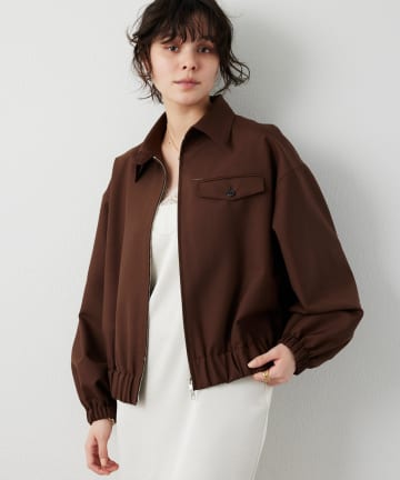 Whim Gazette(ウィム ガゼット) 平織りジップブルゾン