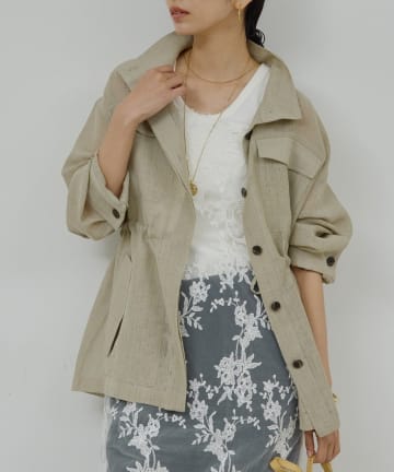 GALLARDAGALANTE(ガリャルダガランテ) 【3/20(金)10:30～予約開始】【SACHIKOコラボ】シアーメッシュミリタリージャケット