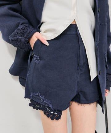 mystic(ミスティック) レースポケットショートパンツ