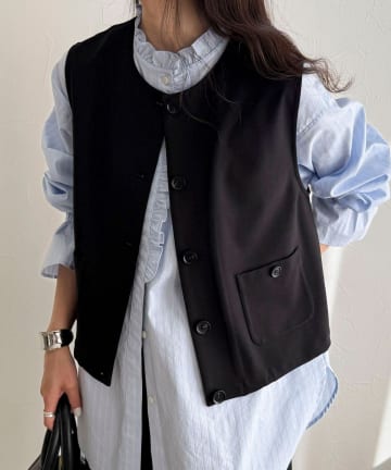 FREDY & GLOSTER(フレディ アンド グロスター) 【セットアップ対応】ポンチノーカラージレ