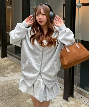 Remind me and forever(リマインドミーアンドフォーエバー) 【2026SS】レース使いZIPUPパーカー