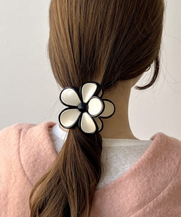 3COINS(スリーコインズ) バイカラーフラワーバンス