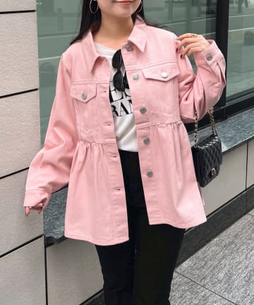 prose verse(プロズヴェール) ペプラムツイルジャケット