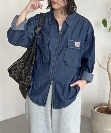 CPCM(シーピーシーエム) デニムジップシャツ