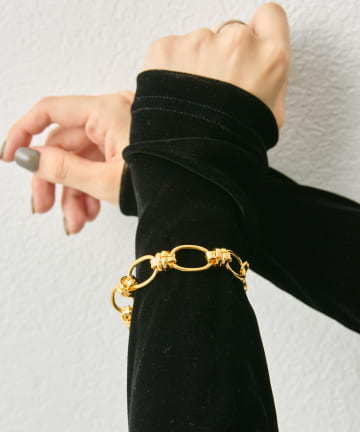 OUTLET(アウトレット) 【ear PAPILLONNER】ビッグチェーンブレスレット