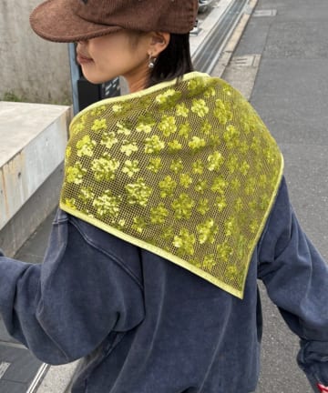 OUTLET(アウトレット) 【CIAOPANIC TYPY】H.Sスパンコール三角スカーフ