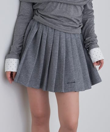 OUTLET(アウトレット) 【RAY CASSIN】スウェットプリーツミニスカート