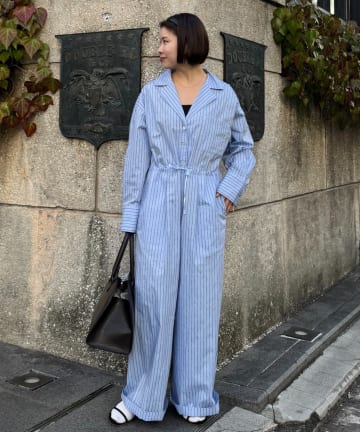 CIAOPANIC TYPY(チャオパニックティピー) ≪26SS展示会アイテム≫【willow】ドットストライプオールインワン