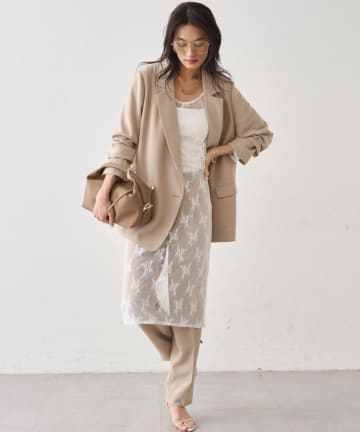 LOUNGEDRESS(ラウンジドレス) カットレースチュニック