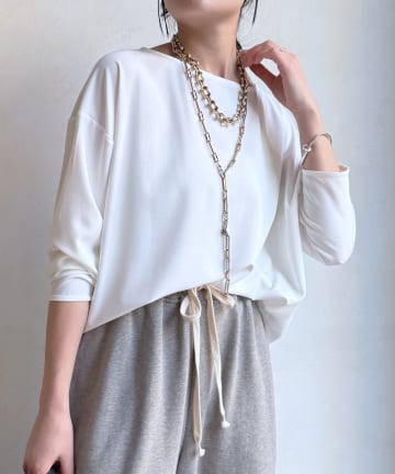 DOUDOU(ドゥドゥ) ジョーゼット長袖ブラウス