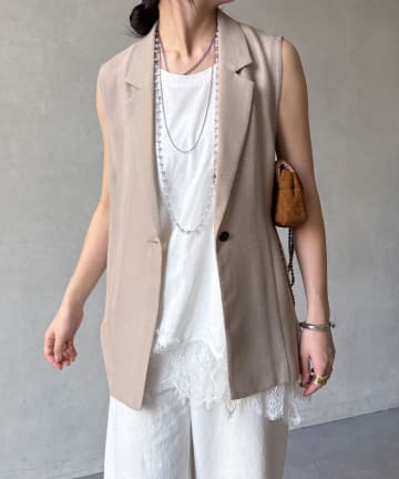 DOUDOU(ドゥドゥ) 【WEB限定】メッシュジレ