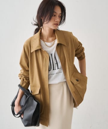 LOUNGEDRESS(ラウンジドレス) フェイクスウェードブルゾン