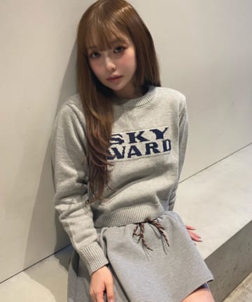 RAY CASSIN(レイカズン) ロゴコンパクトニット