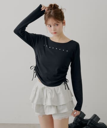 Chico(チコ) ラインストーンロゴロンT