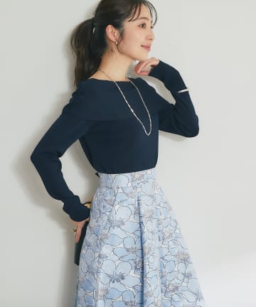 La boutique BonBon(ラブティックボンボン) 【今すぐお届け！・最強愛されニット】クールタッチUVオフショルニット