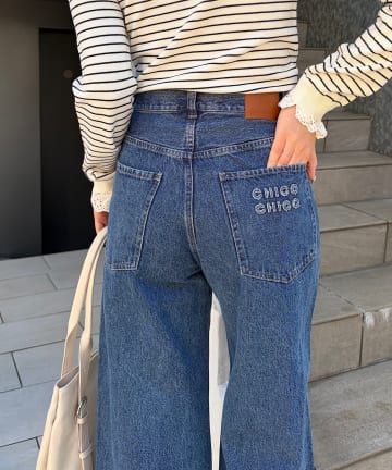 Chico(チコ) ルーズワイドデニムパンツ
