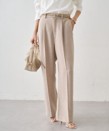 LOUNGEDRESS(ラウンジドレス) 【Atelier N5/アトリエヌメロサンク】ツイードセミワイドパンツ