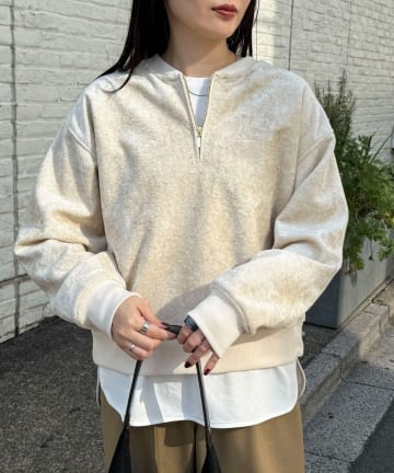 FREDY & GLOSTER(フレディ アンド グロスター) モールニットソーハーフジッププルオーバー