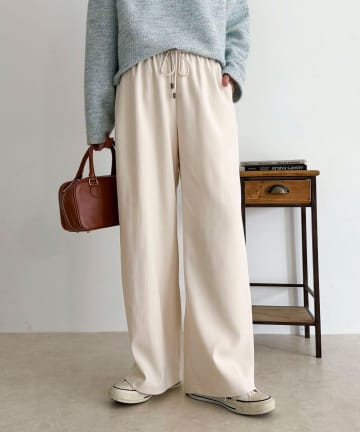 FREDY & GLOSTER(フレディ アンド グロスター) シルキーウォームセミワイドイージーパンツ