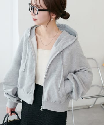 DISCOAT(ディスコート) 【SS先行予約】裏毛Wジップパーカー