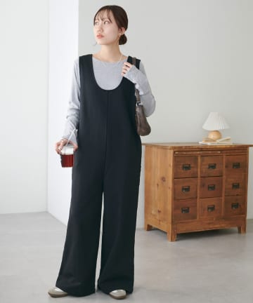 DISCOAT(ディスコート) 前後2WAY裏毛サロペット