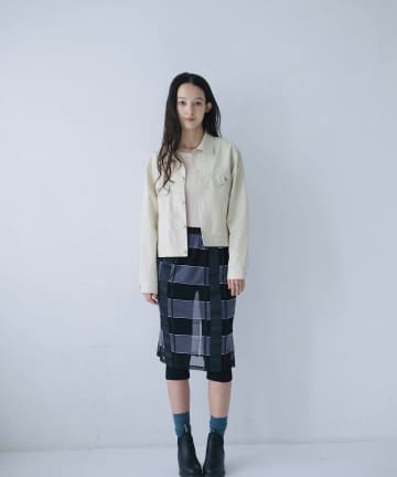 Kastane(カスタネ) 【CINAMOD】 MULTI SHEER SKIRT