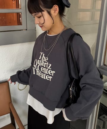 CIAOPANIC TYPY(チャオパニックティピー) 【ツブシャリ!】ドライタッチネップロゴスウェット